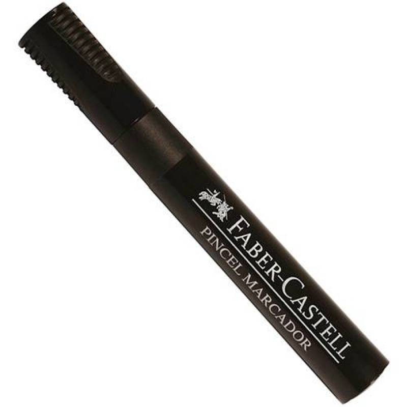 PINCEL MARCADOR PERMANENTE PRETO - FABER CASTELL FABER CASTELL