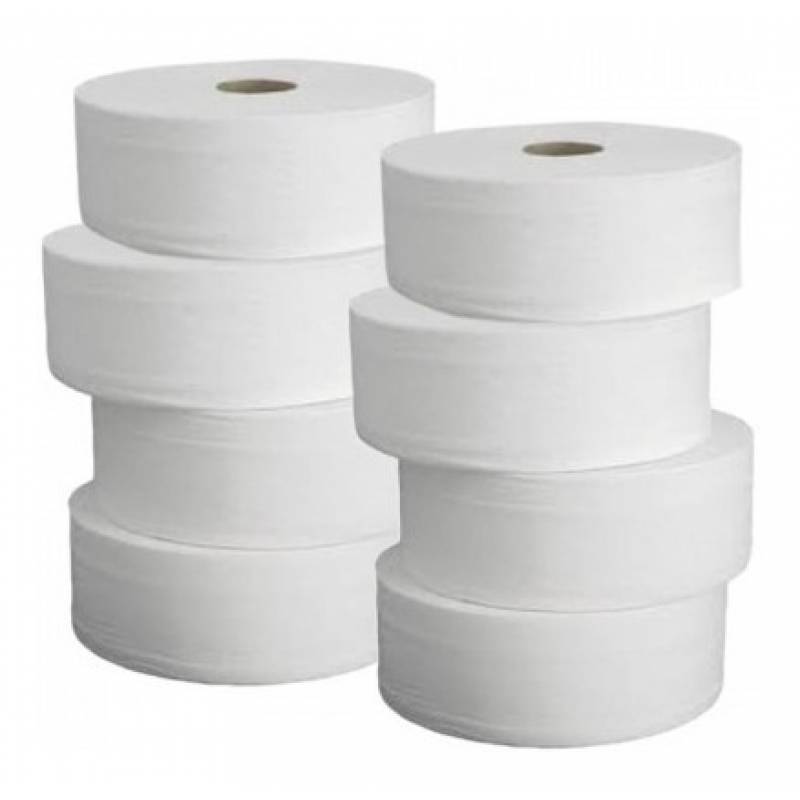 PAPEL HIGIÊNICO ROLÃO FOLHA SIMPLES 10cm x 500m c/ 8 ROLOS CELULOSE - PASSIONE MISTER PAPER MISTER PAPER