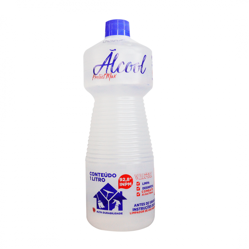 Alcool Líquido 92,8% 1 Litro Protect Max - Waltrick WALTRICK QUIMICA