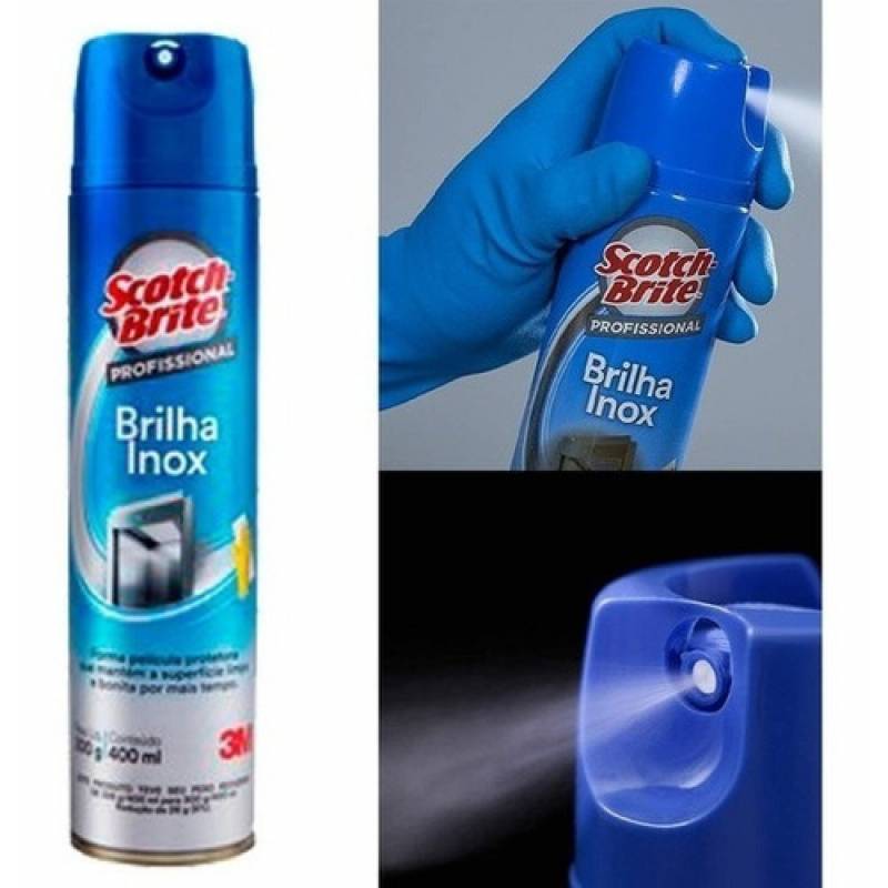 BRILHA INOX AEROSSOL 400ml - SCOTCH BRITE 3M 3M