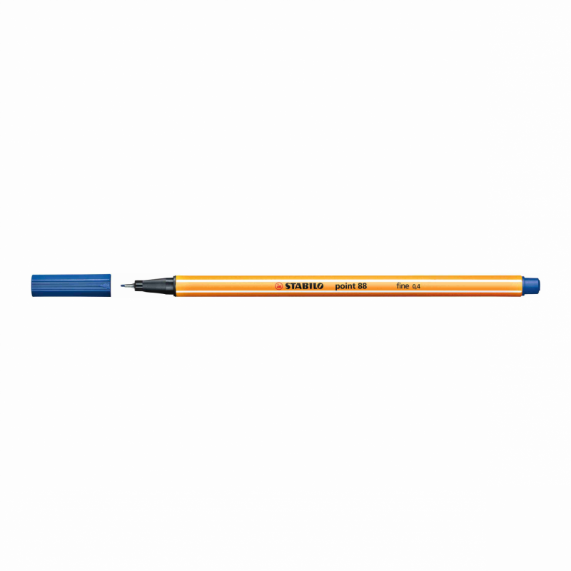 CANETA FINE 0.4mm AZUL ESCURO POINT 88 - STABILO STABILO