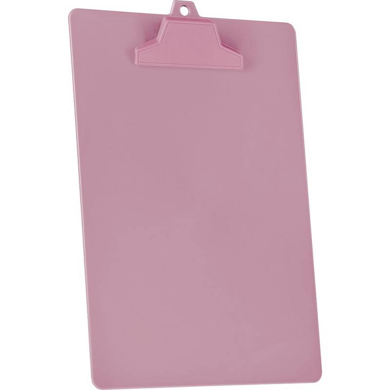 PRANCHETA ACRÍLICA A4 PRENDENDOR PLÁSTICO ROSA - ACRIMET ACRIMET
