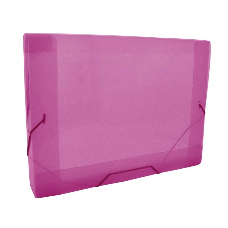 PASTA ABA ELÁSTICO OFÍCIO 335x245x40mm ROSA- ACP ACP