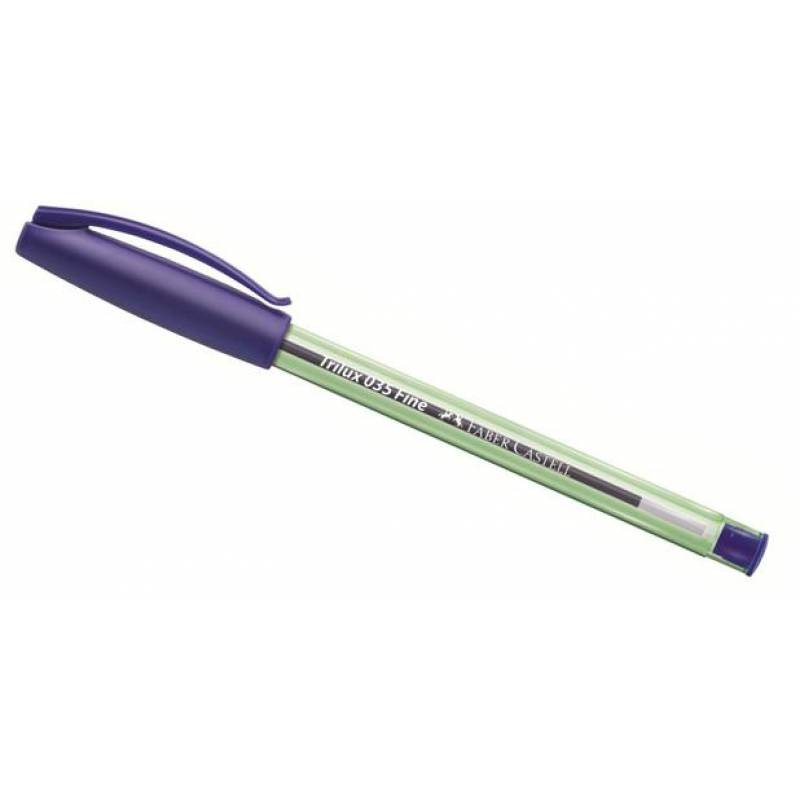 CANETA ESFEROGRÁFICA TRILUX 035 FINE AZUL - FABER CASTELL FABER CASTELL