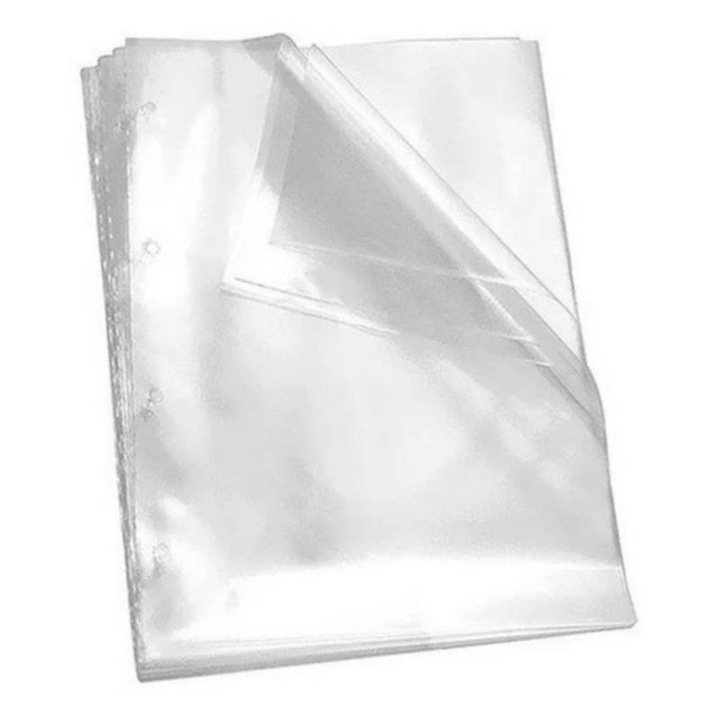 ENVELOPE PLÁSTICO OFÍCIO 240x330mm 4 FUROS MÉDIO C/ 100 Unid. - ACP ACP