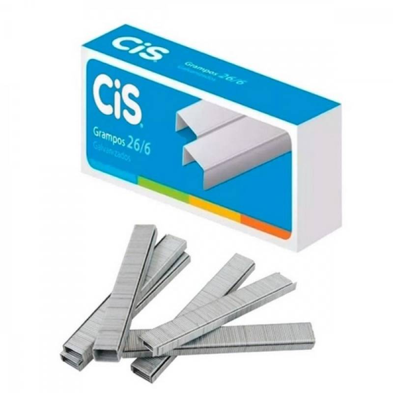 GRAMPO 26/6 C/ 5000 Unid. GALVANIZADO - CIS SERTIC CIS