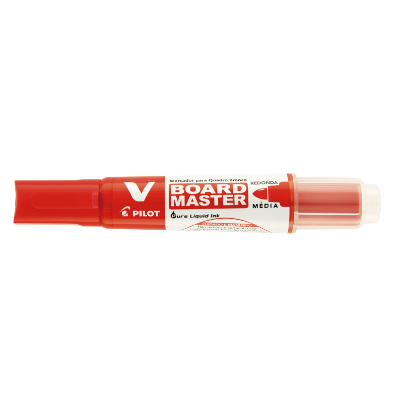 MARCADOR QUADRO BRANCO V-BOARD MASTER RECARREGÁVEL VERMELHO - PILOT PILOT