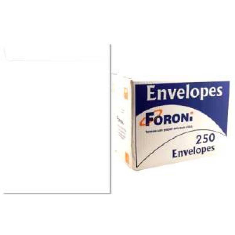 ENVELOPE SACO BRANCO 200x280mm CX. C/ 250 Unid. - FORONI FORONI