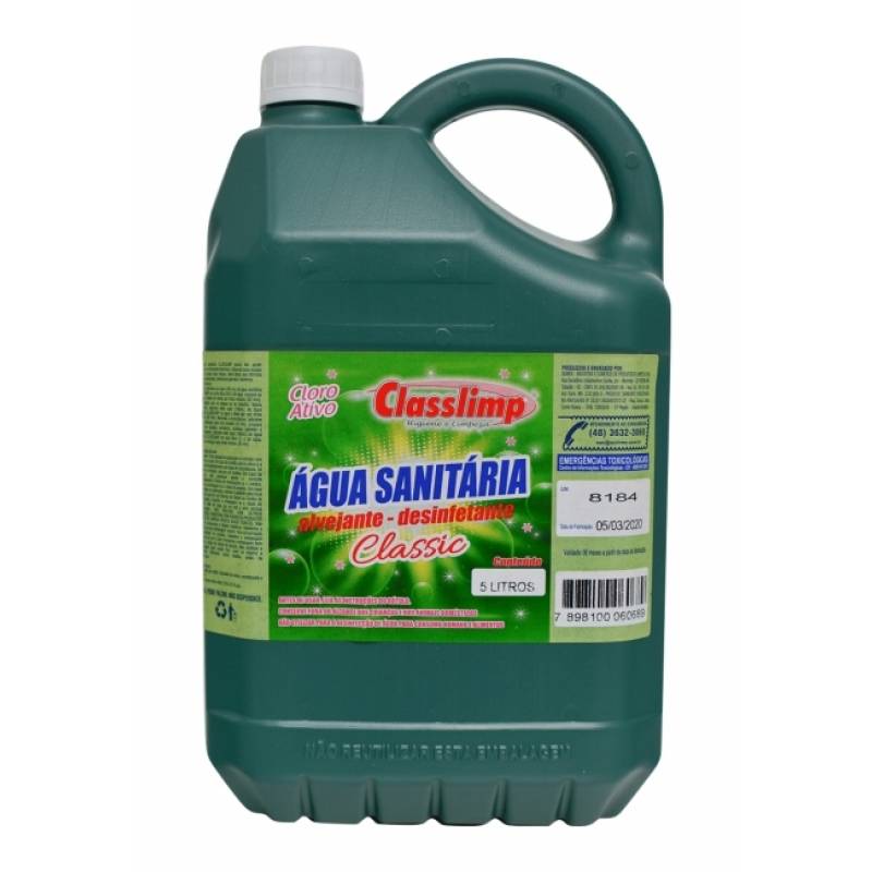 ÁGUA SANITÁRIA 5L - CLASSLIMP CLASSLIMP