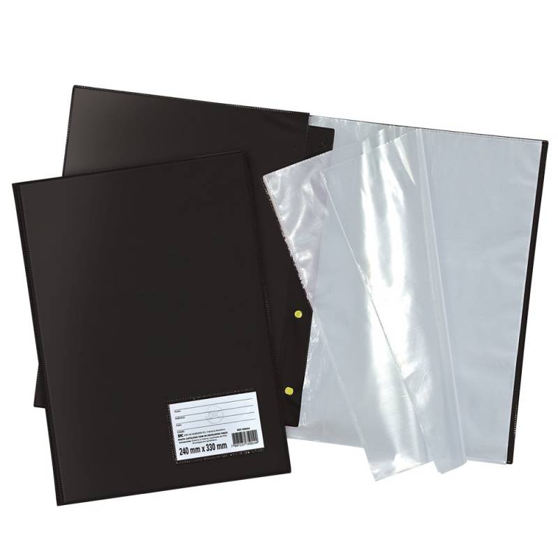 PASTA CATÁLOGO OFÍCIO 240mmx330mm C/ 50 ENVELOPES FINOS E VISOR - DAC DAC