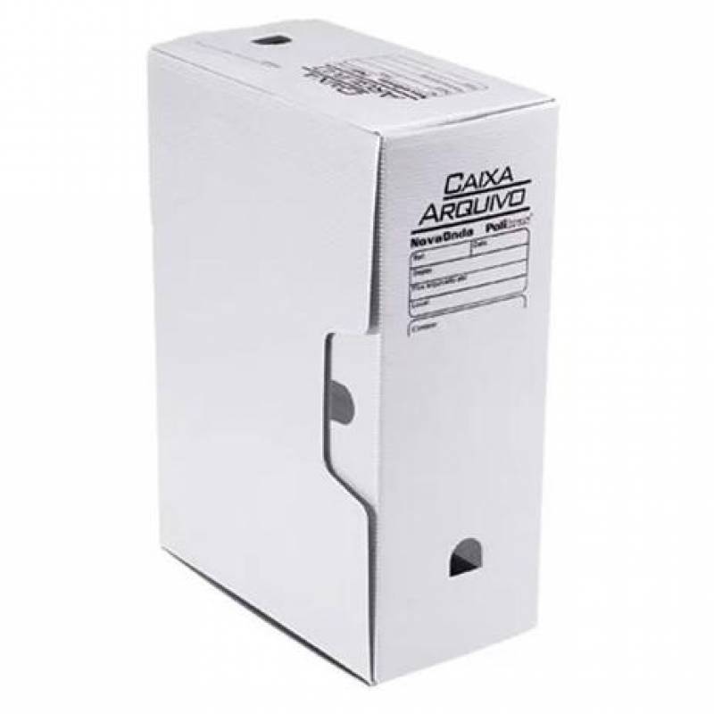 ARQUIVO MORTO PLÁSTICO 250x130x350mm BRANCO - POLIBRAS POLIBRAS
