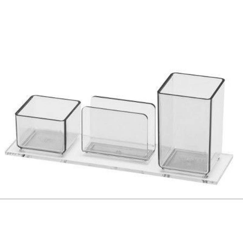 PORTA LÁPIS / CLIPS / LEMBRETE CRISTAL - ACRIMET ACRIMET