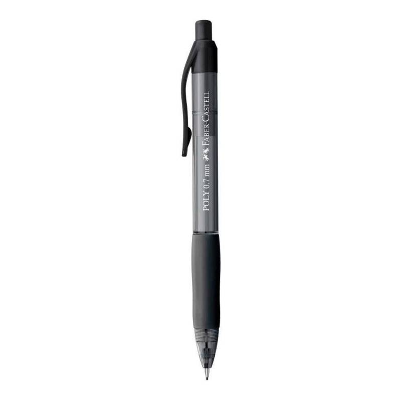 LAPISEIRA 0.7mm POLY PRETA- FABER CASTELL FABER CASTELL