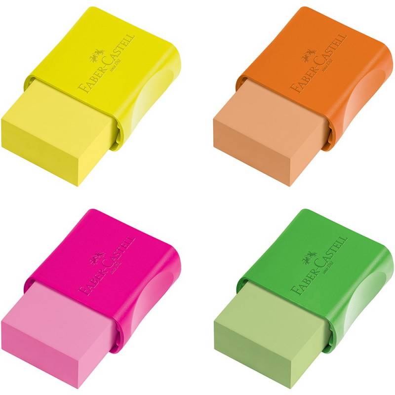 BORRACHA C/ CAPA FC MAX NEON - FABER CASTELL FABER CASTELL