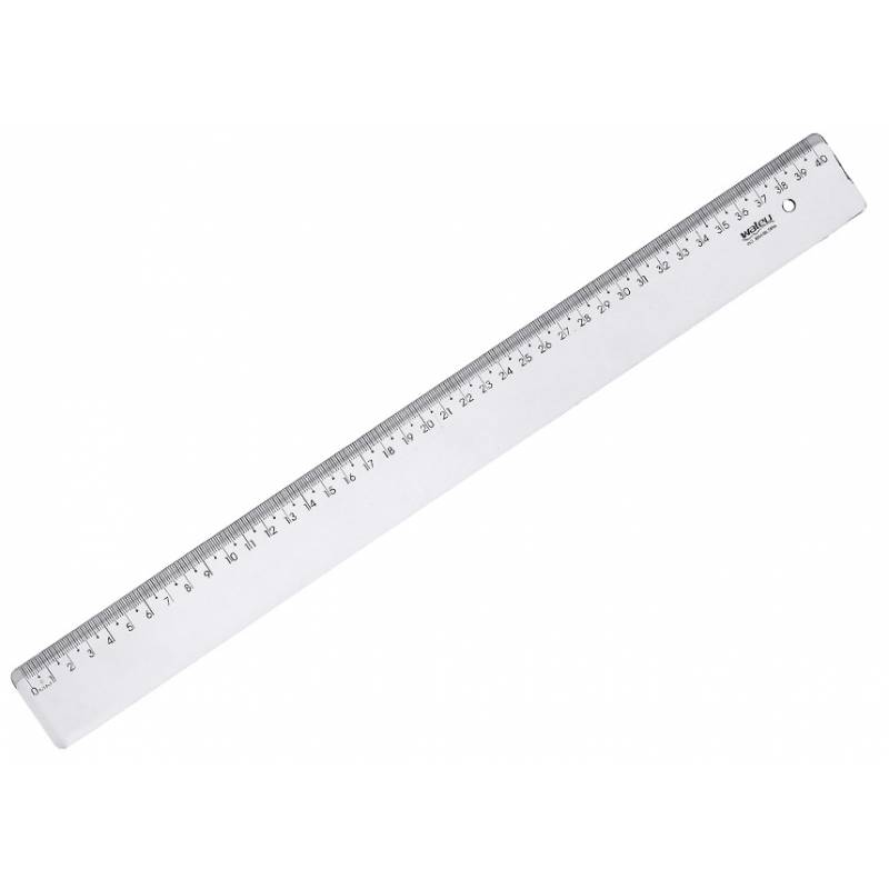 RÉGUA 40cm PLÁSTICA - WALEU WALEU
