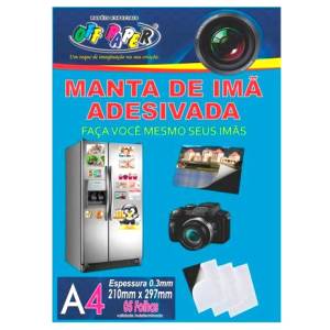 MANTA DE IMÃ ADESIVADA A4 C/ 5Fls. - OFF PAPER