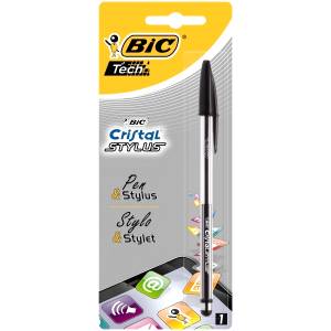 CANETA ESFEROGRÁFICA CRISTAL STYLUS TOUCH SCREEN PRETA - BIC