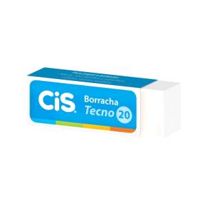 BORRACHA C/ CAPA TECNO 20 BRANCA - CIS SERTIC