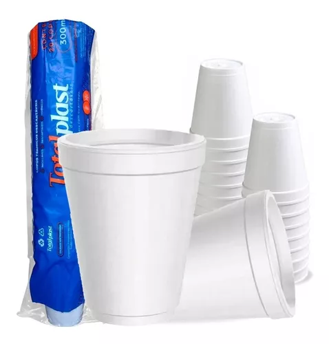 COPO DESCARTÁVEL TÉRMICO 70ml BRANCO C/ 20Unid. - TOTALPLAST