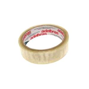 FITA ADESIVA 24mmx50m TRANSPARENTE QUALITAPE - ADELBRAS