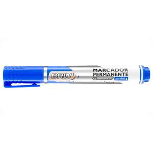 MARCADOR PERMANENTE RECARREGÁVEL AZUL - BRW
