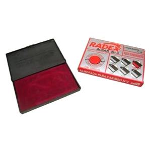 ALMOFADA P/ CARIMBO ALCAR VERMELHA Nº.3 - RADEX