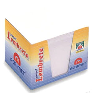 PAPEL LEMBRETE BRANCO REFIL C/ 750Fls - ACRIMET