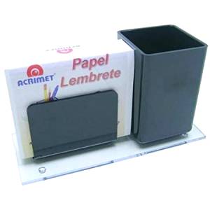 PORTA LÁPIS C/ LEMBRETE PRETO - ACRIMET