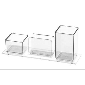 PORTA LÁPIS / CLIPS / LEMBRETE CRISTAL - ACRIMET