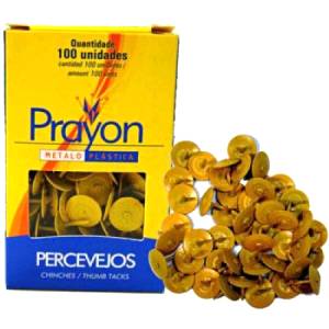 PERCEVEJO LATONADO CX. C/ 100 Unid. DOURADO - PRAYON