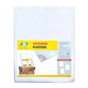 ENVELOPE PLÁSTICO A4 230x310mm 4 FUROS EXTRA GROSSO C/ 100 Unid. - ACP
