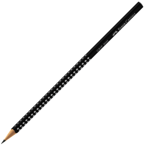 LÁPIS PRETO ECO GRIP 2001 2B TRIANGULAR PRETO - FABER CASTEL