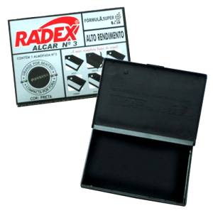 ALMOFADA P/ CARIMBO ALCAR PRETA Nº.3 - RADEX