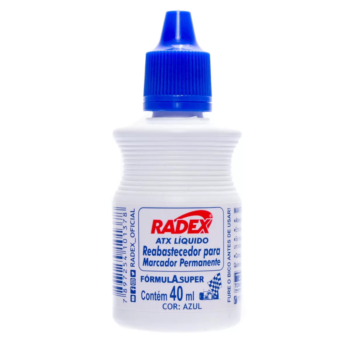 TINTA P/ MARCADOR PERMANENTE AZUL 40ml - RADEX